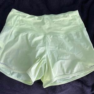 Lululemon High Rise Speed Up Shorts